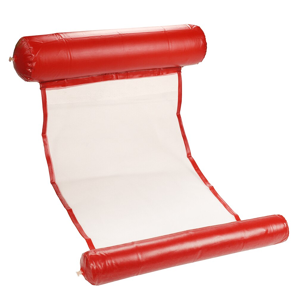 Zwembad Stoel Hangmat Water Opblaasbare Drijvende Hangmat Fauteuil Zwemmen Matras Pool Party Speelgoed: Rood