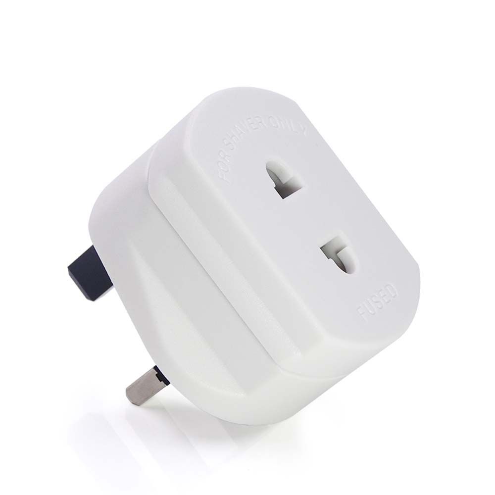Plug Adapter Travel Socket Adapter 2 Round Pin Socket Plug Converter EU To UK Plug EU to UK Socket Adapter UK Plug Adapter: green