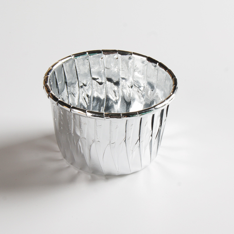 50 Stücke Folie Muffin Cupcake Liner Kuchen Wrapper Halter Backen Tasse Tablett Fall Kuchen Pappbecher Gebäck Werkzeuge für Hochzeit Geburtstag: Armee Grün