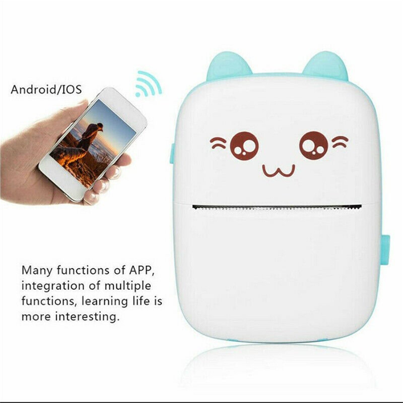 Thermal Portable Bluetooth Printer 58mm Mini Wireless Pos Image Photo For Phone Photo-printer Sticker Iphone Mini Portable Andro