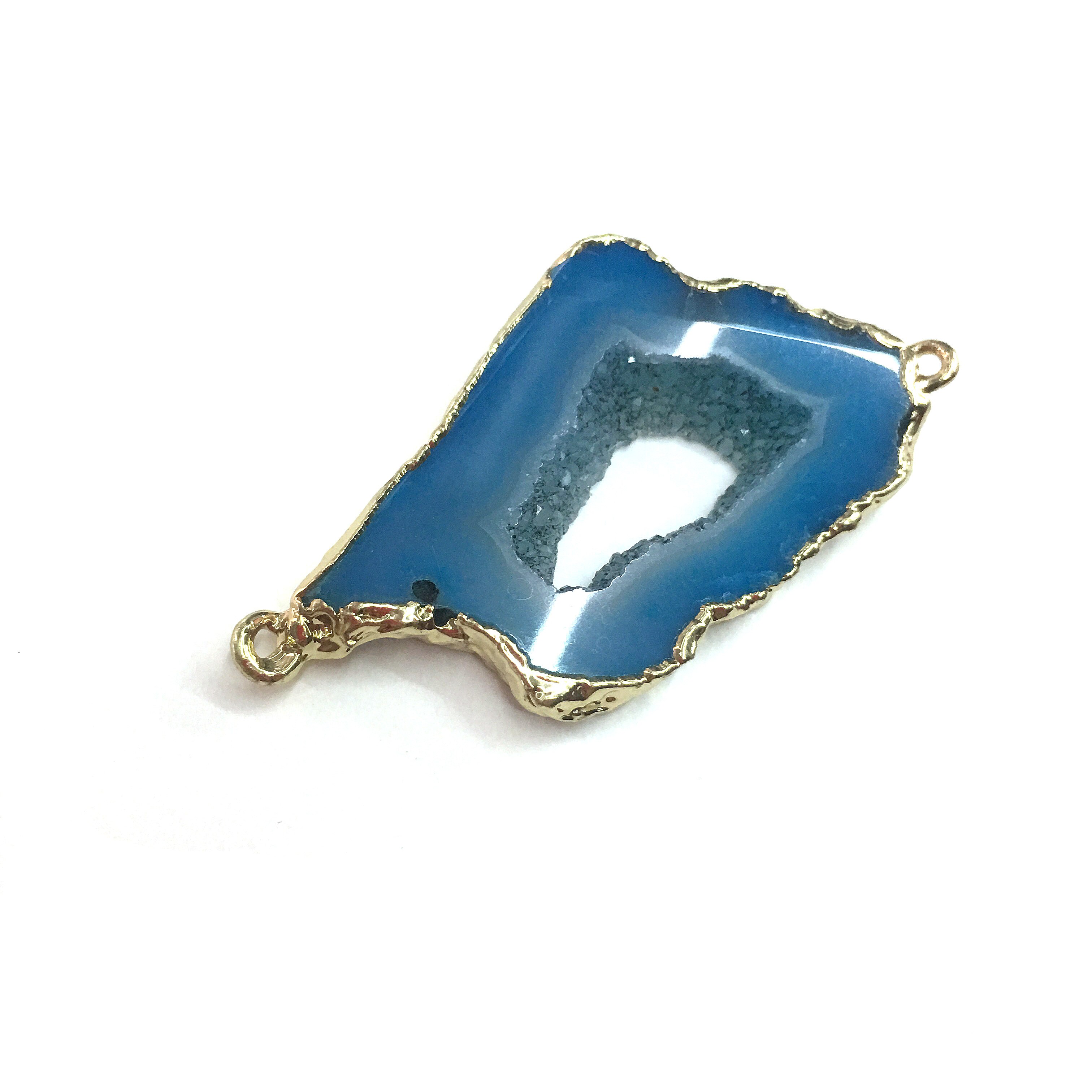 Natürliche Achate Anhänger Reize Verbinder Anhänger für Schmuck Machen DIY Zubehör passen Halsketten Größe 30x40mm-30x50mm