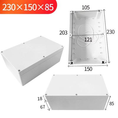 Waterproof Plastic Enclosure Box Electronic Project Instrument Case Electrical Project Box Outdoor Junction Box Housing: 230x150x85