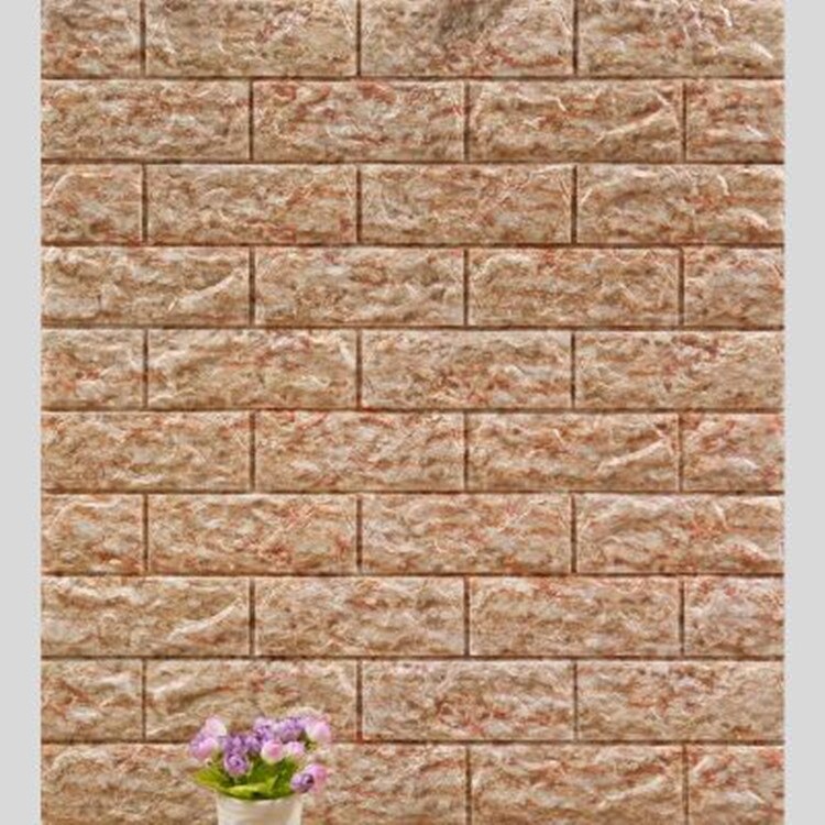 70*77cm 3d boligindretning mursten klistermærker diy indretning selvklæbende vandtæt tapet til børneværelse køkken soveværelse klistermærke: C (en i den)