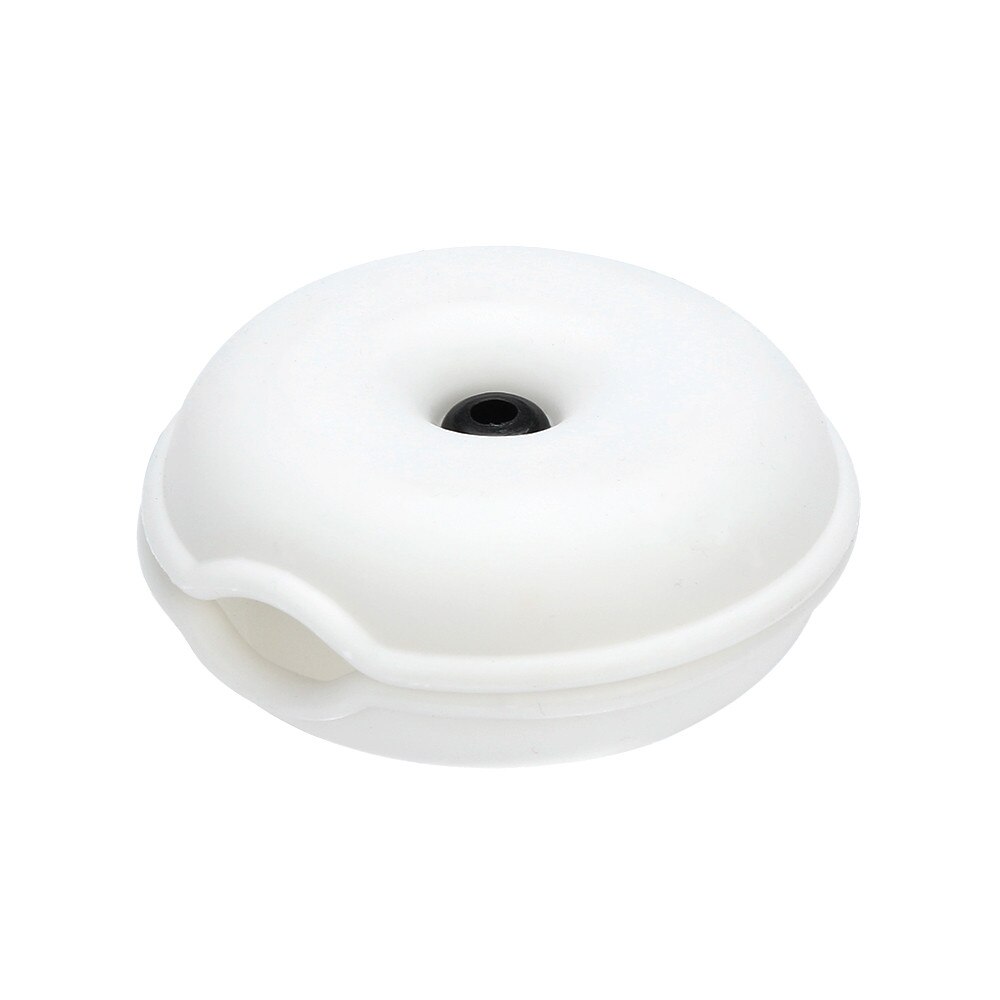 Enrollador de Cable portátil para auriculares organizador de tortuga, envoltura de alambre, organizador de almacenamiento de cables para auriculares,: White 