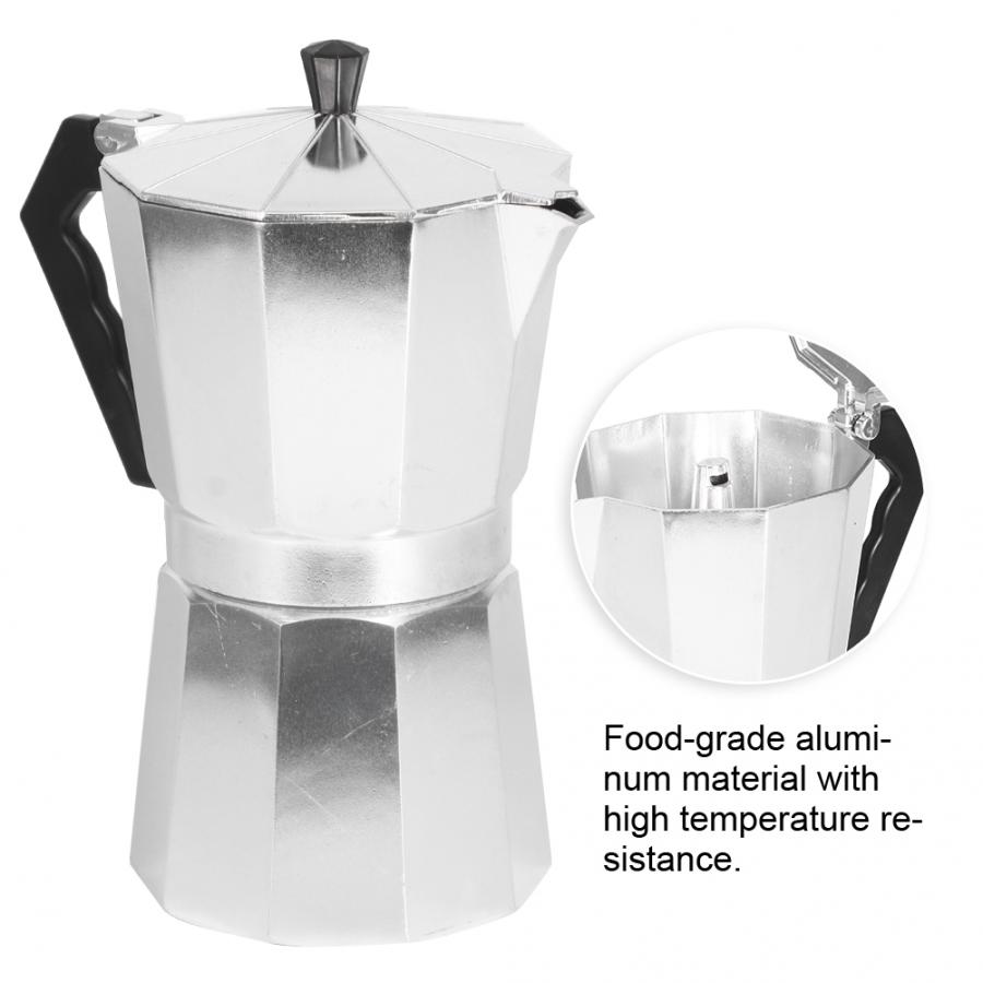 Aluminium Octagonal Coffee Pot Kettle Coffee Maker... – Vicedeal