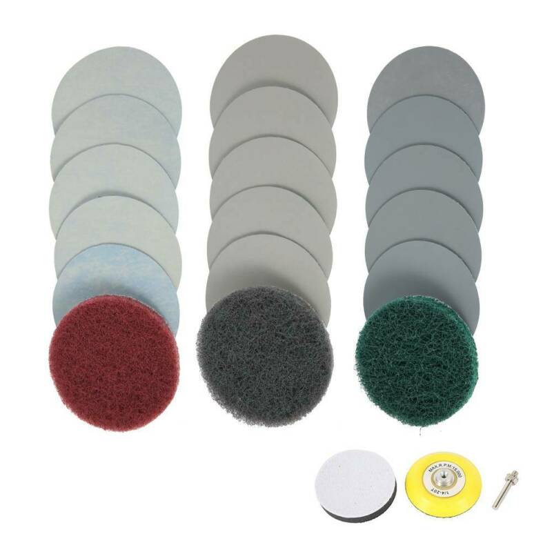 21PCS 3" Buffing Waxing Polishing Sponge Pads Kit Tool For Car Polisher Drill Accesorios Para Auto Paper Base Polishing Pad