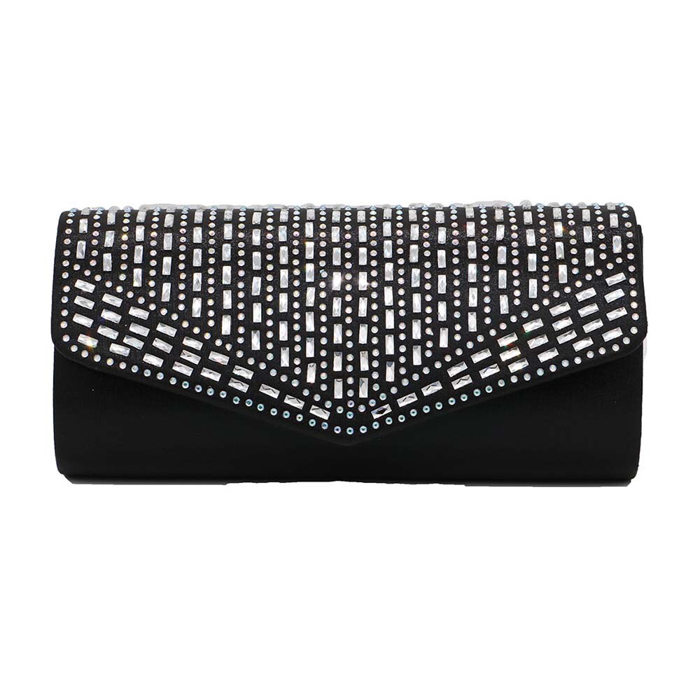 Crystal Sequin Evening Clutch Bags For Women 2022 Party Wedding Clutches Purse Female Pink Silver Wallets Bag Women Prom: black B