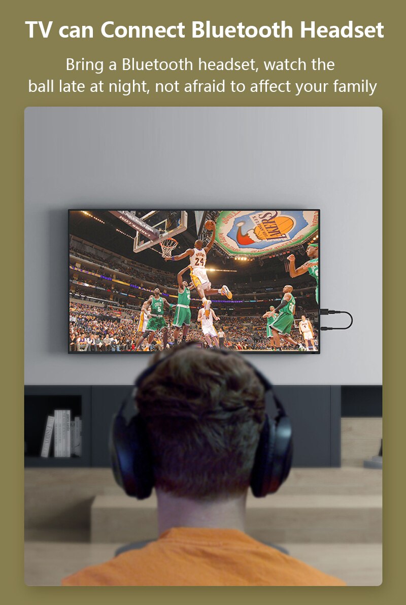 Mini USB Bluetooth 5.0 Transmitter Receiver Stereo Bluetooth USB Adapter 3.5mm AUX For TV PC Headphones Home