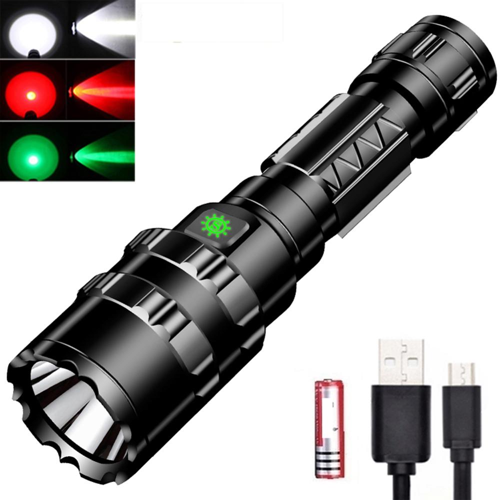 USB Rechargable Mini LED Flashlight 3 Lighting Mode Waterproof Torch Telescopic Zoom Stylish Portable Suit for Night Lighting