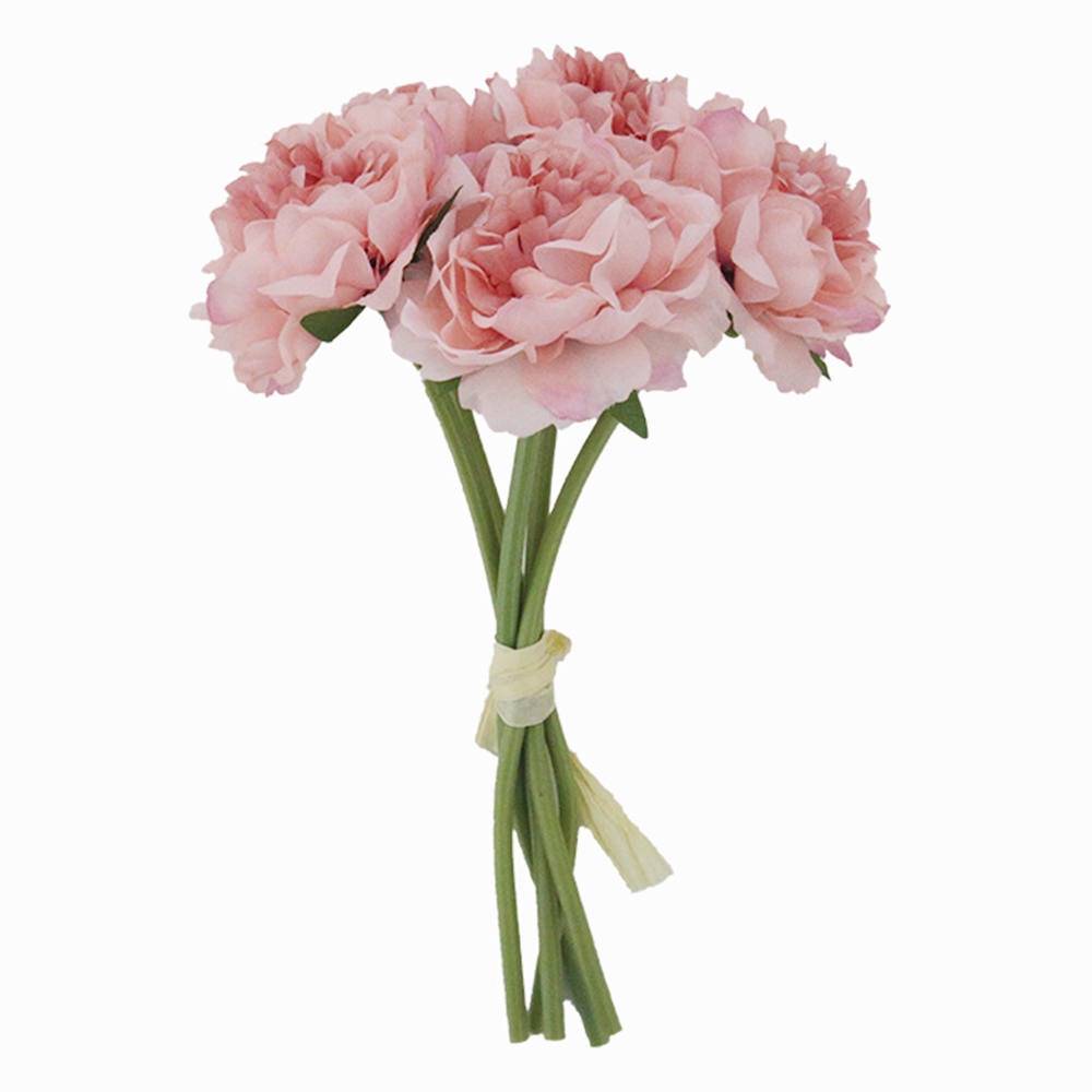 Jedwab piwonia bukiet ślubny dla druhny bukiety ślubne dla nowożeńców biały różowy sztuczne kwiaty Mariage dostaw robić dekoracji domu