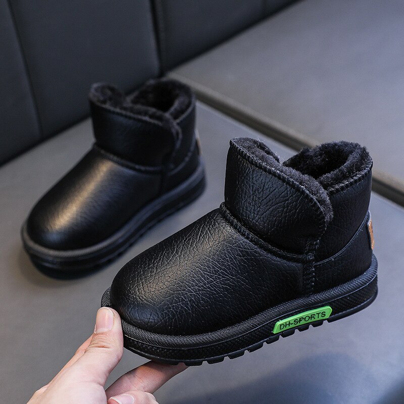 Cuzullaa freundlicher winterschuhe aus baumwolle, warm gefüttert, mit plüschfutter, für babys und mädchen, stiefeletten, größe 22-31