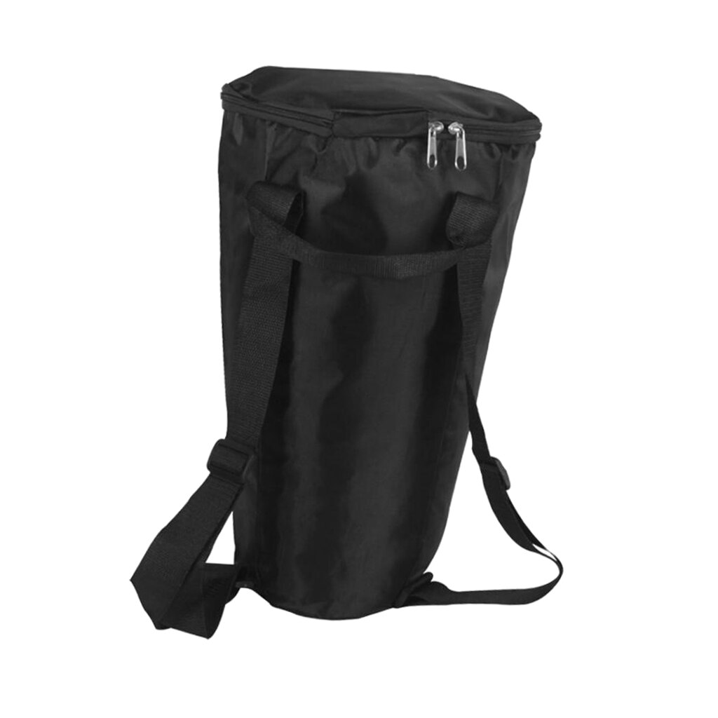 Durevole 8 pollici Djembe borsa a tracolla per il trasporto borsa per batteria africana borsa per zaino contenitore strumenti a percussione neri