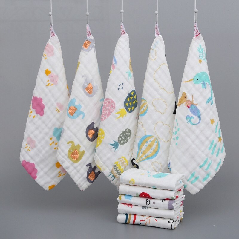 10 modèles de chiffons à roter pour bébé, 6 couches de gaze de coton, lingettes à salive, foulard mouchoir, faciles à laver et réutilisables