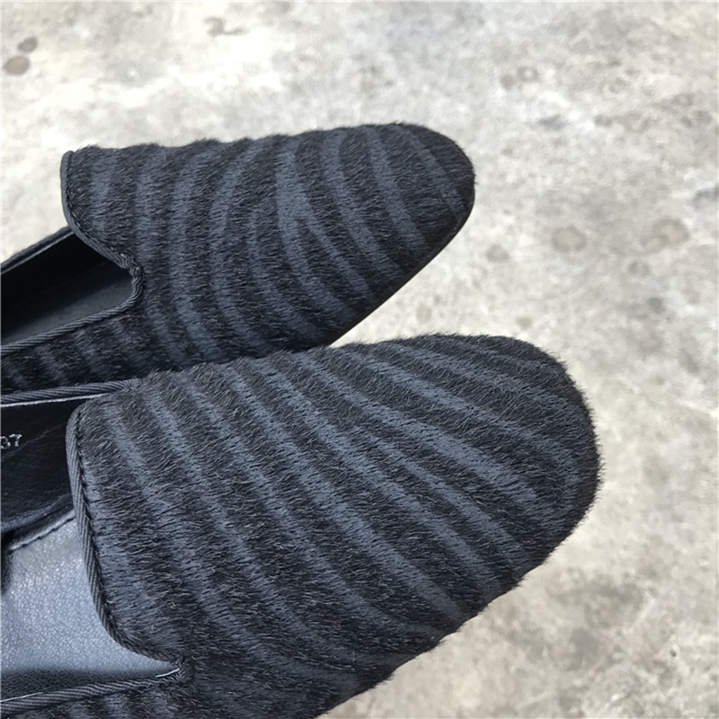 Zwart Lente Platte Schoenen Vrouwen Zebra Print Loafers Comfort Grote Size Gezellige Werk Schoenen Ronde Neus Slip-On dames Oxfords Flats