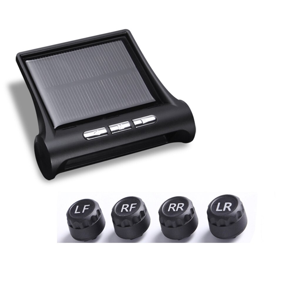 Auto Tyre Pressure Warning System Car Solar TPMS Clock Temp Monitoring AN-01D for Outdoor Personal Car Parts Decoration