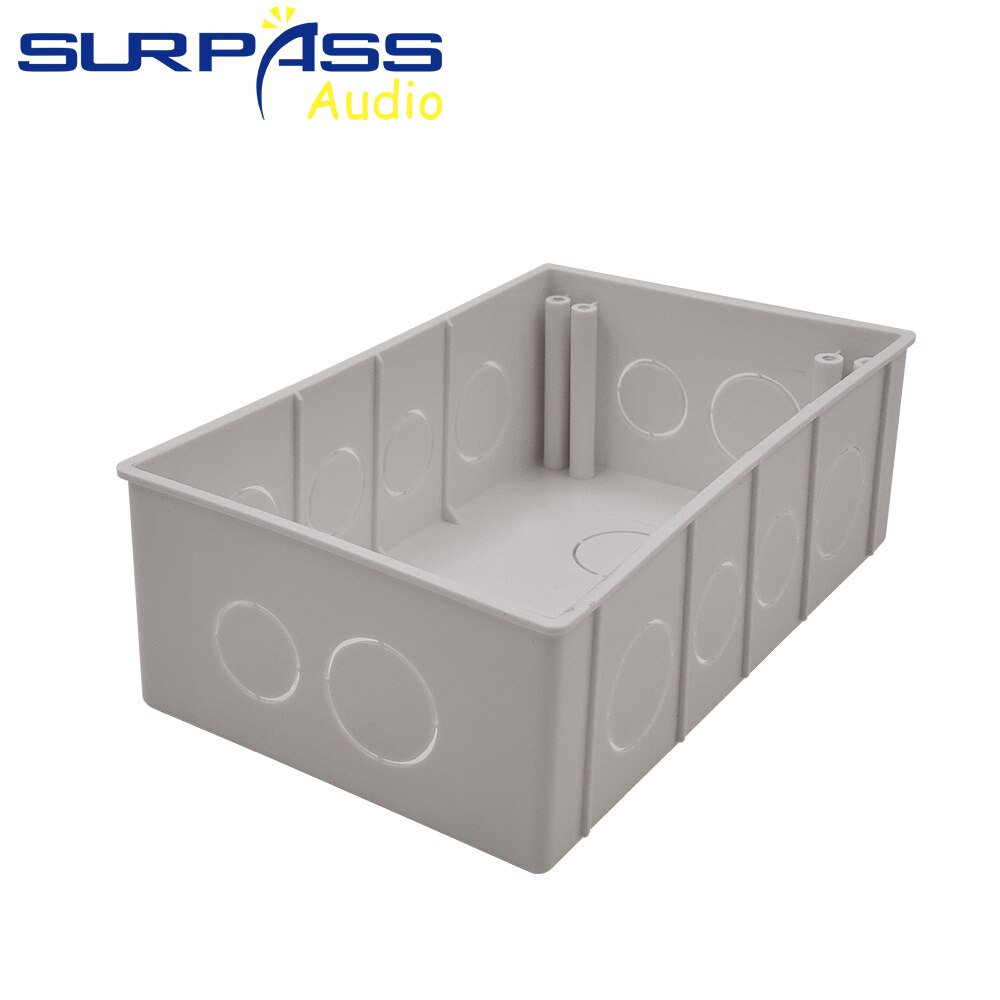 Wall Mounting Box Internal Cassette White Back Box 175*110*60mm For On-wall Amplifier Controller Switch and Socket