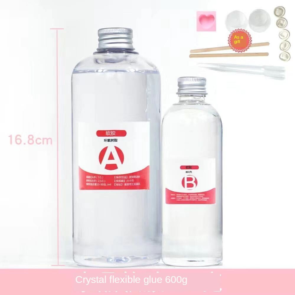 Clear AB Crystal Glue Resin Epoxy High Adhesive 1:1 AB Epoxy Glue For DIY Resin Jewelry Making Accessories 100g/200g/500g/1000g: 10