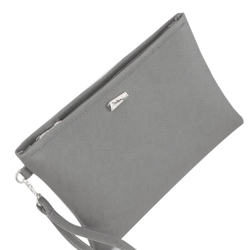 Bolso de mano de cuero para mujer, bolsa de mano femenina, de , , , #15: Gray