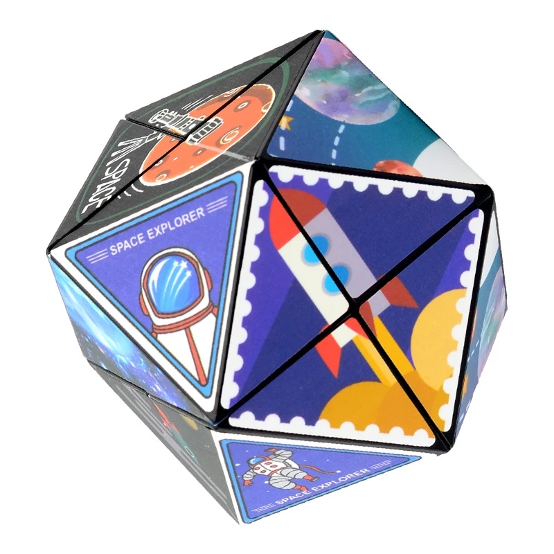 New Infinity Magic Cube Toy forma illimitata spazio prodotto cognitivo Anti Stress Puzzle cubo autismo decompressione giocattolo punta delle dita: Default Title