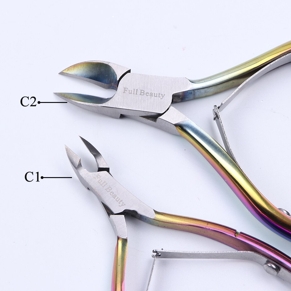 Fingernail Toenail Cuticle Nipper Nail Art Scissor Pliers Manicure Timmer Edge Dead Skin Cutter Pro Pedicure Nail Tools BE1586