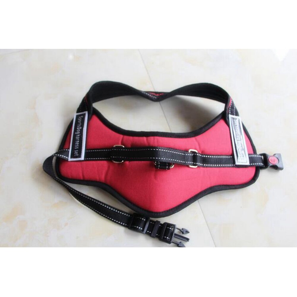 Sports Training Dog Harness Heavy Duty Pitbull Mastif K9 Labrador Siberian Husky: Red / Chest for 65-82cm