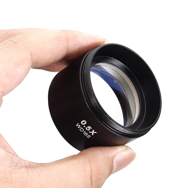 0.5X Barlow Lens Focal Reducer for Biological Stereo Microscope Objective Lens M48*0.75 Threads Auxiliary Lens accessories&parts
