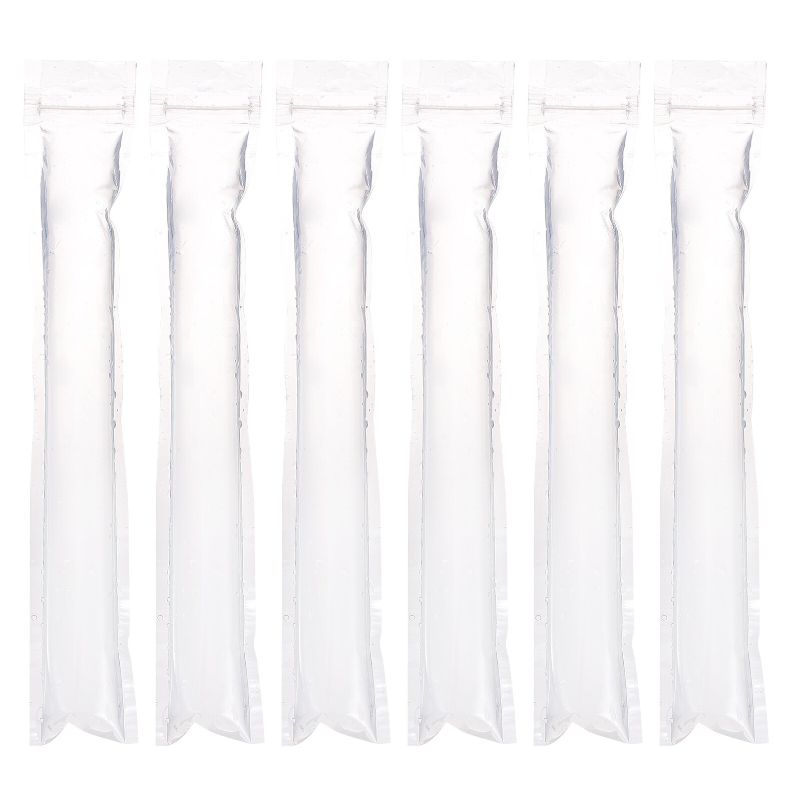 60pcs DIY Ice Lollies Crushed Ice Bag Disposable Transparent Ice Lolly Packing Bags Sealing Bag Ice Cream Making Thicker Bags