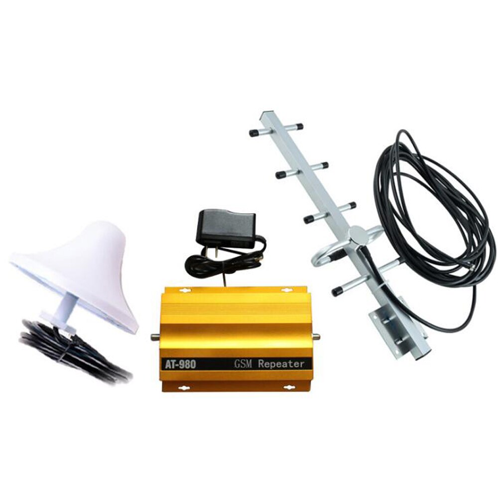 Cell Mobile Phone GSM900 MHz 2G Signal Booster Repeater Amplifier Model AT980 with Yagi Antenna
