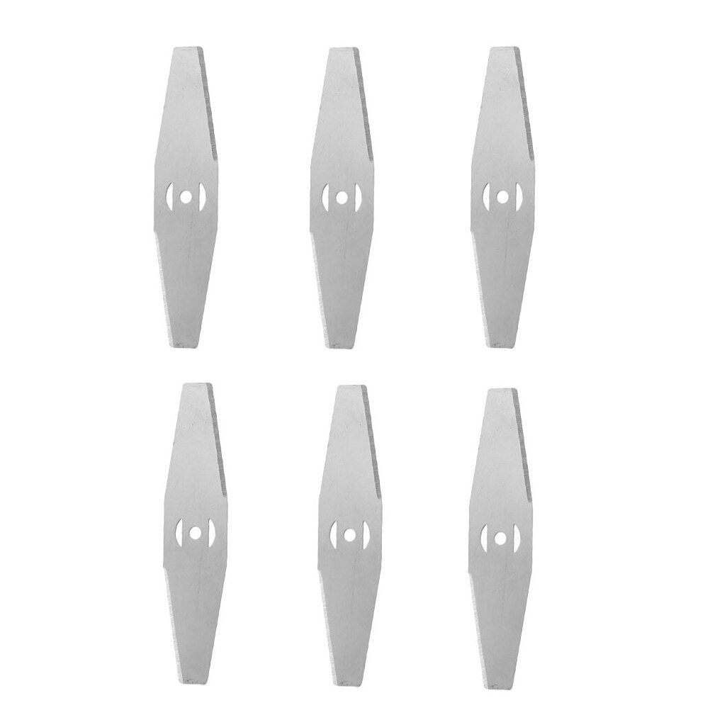 Metal Grass String Trimmer Blades Lawn Mower Garden Grass Replacement Trimmer Tool Replacement Saw Blade for Cutting Grass Blade: 6PCS