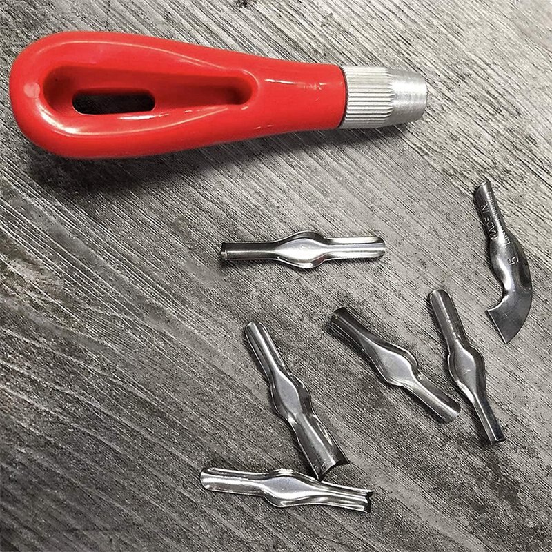 Juego de bloques de goma para tallar sello, herramientas de corte, sellos de goma para impresión, impresión, 5 uds.