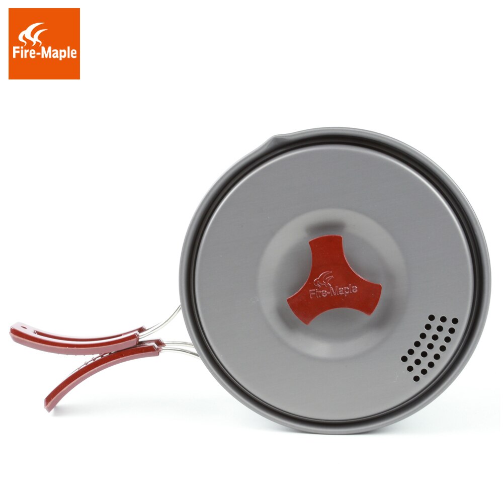 Fuego de arce de olla de Camping al aire libre 1-2 personas conjunto se Cocina al aire libre cubiertos Panelas campamento Cocina utensilios de Cocina Picnic FMC-203