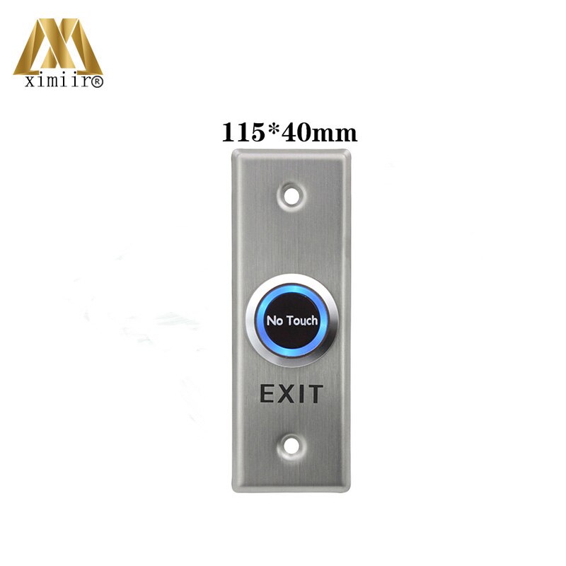 Stainless Steel Infrared No Touch Contactless Door Release Exit Button EI01 Door Sensor Switch LED Indication: EI01-A