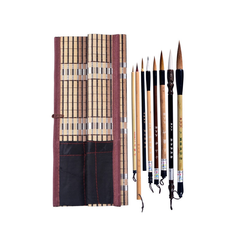 8 Stuks Chinese Traditionele Brush Set Schilderen Landschap Tekening Pen Schrijven Kalligrafie Penseel