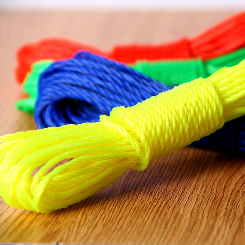 clothesline lanyard for drying clothes 10M hanger line for outdoor travel Long color nylon rope clothesline outdoor camping