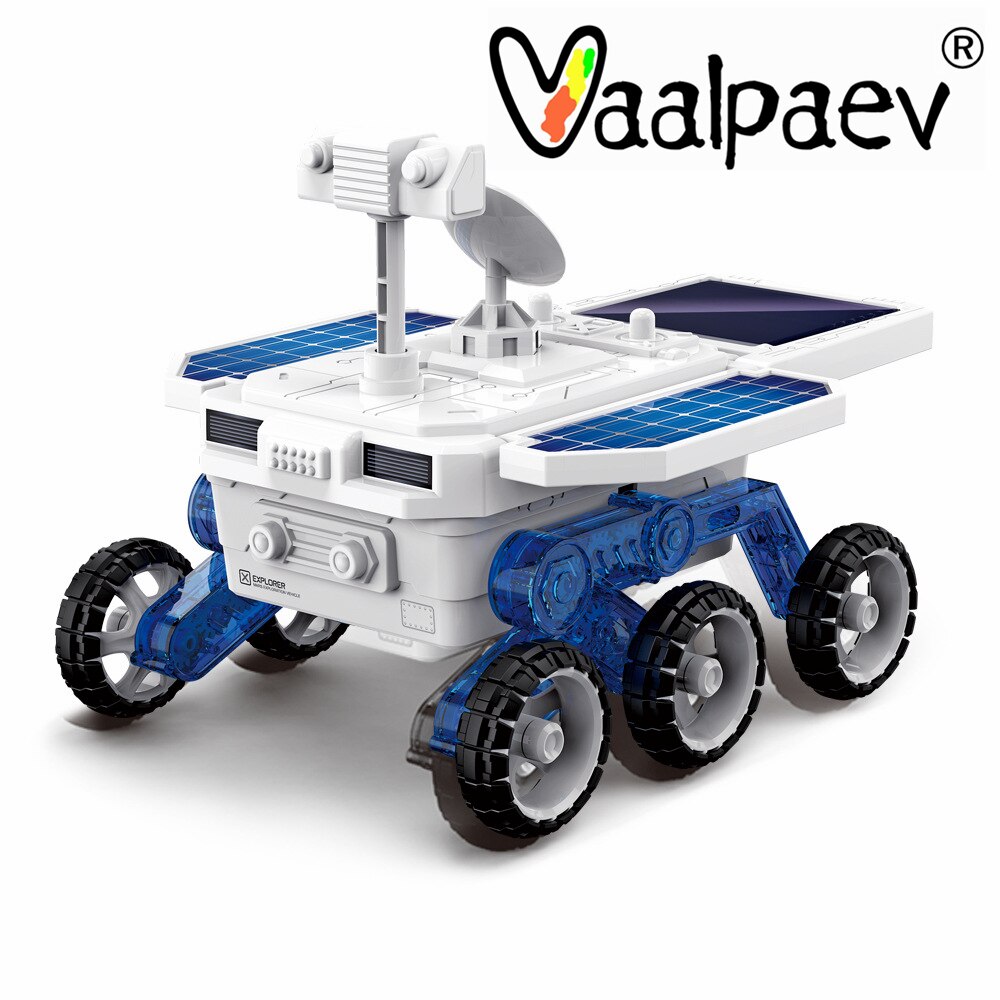 Energia solare auto elettrica bavaglio giocattolo giocattoli scientifici elettrici stelo Kit assemblato educativo Mars Planet Rover astronomia regalo per ragazzi