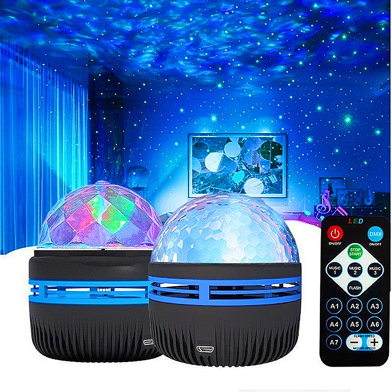 LED Strahler Stern Galaxis Projektor Lampe Bunte Rotierende Magische Kugel Schlafzimmer Atmosphäbetreffend Lampe Bar KTV Disko Party Bühne Licht