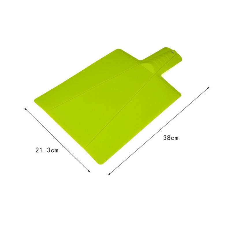 1pc vikbara skärblock matkvalitet plastgrönsakskärbräda multifunktionskökstillbehör 38.2*21.5 cm