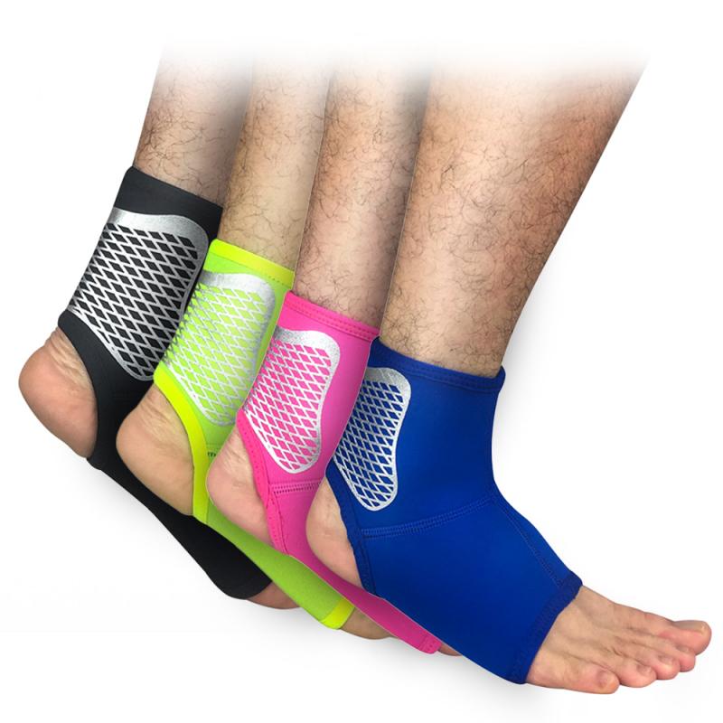 1 stk elastisk nylonstrop ankelstøttebøjle badminton basketball fodbold ridning taekwondo fitness hælbeskytter