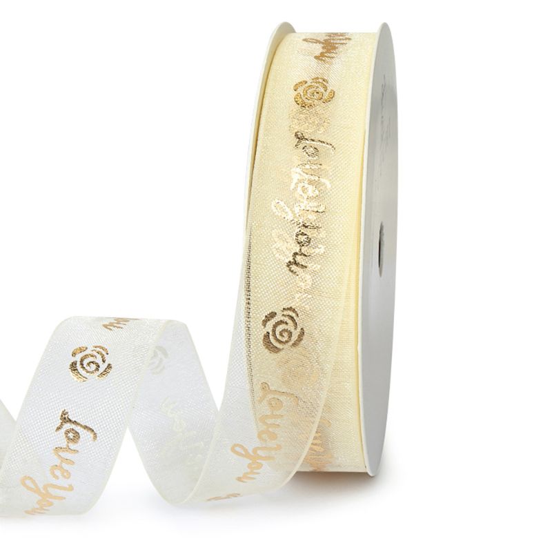 1 rol polyester lint diy strik knutsellinten kaart inpakken bloemen bloemgebonden verpakking taart bakken decoratie: D