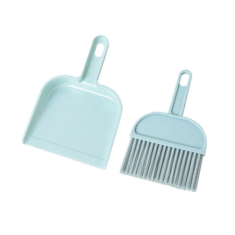 Household mini dustpan broom desktop small broom keyboard brush cleaning tool plastic set