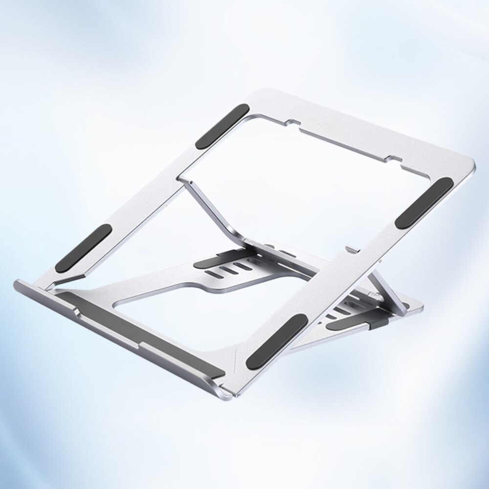 1pc dupla face suporte de liga alumínio rack desktop suporte prateleira dobrável segurando bracke para computador portátil tablet