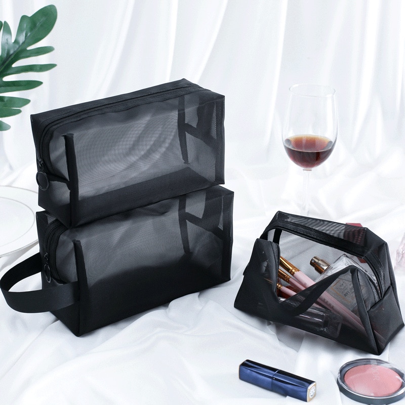 Transparent Women Cosmetic Bag Travel Function Makeup Case Zipper Make Up Organizer Storage Pouch Toiletry Beauty Wash Bag