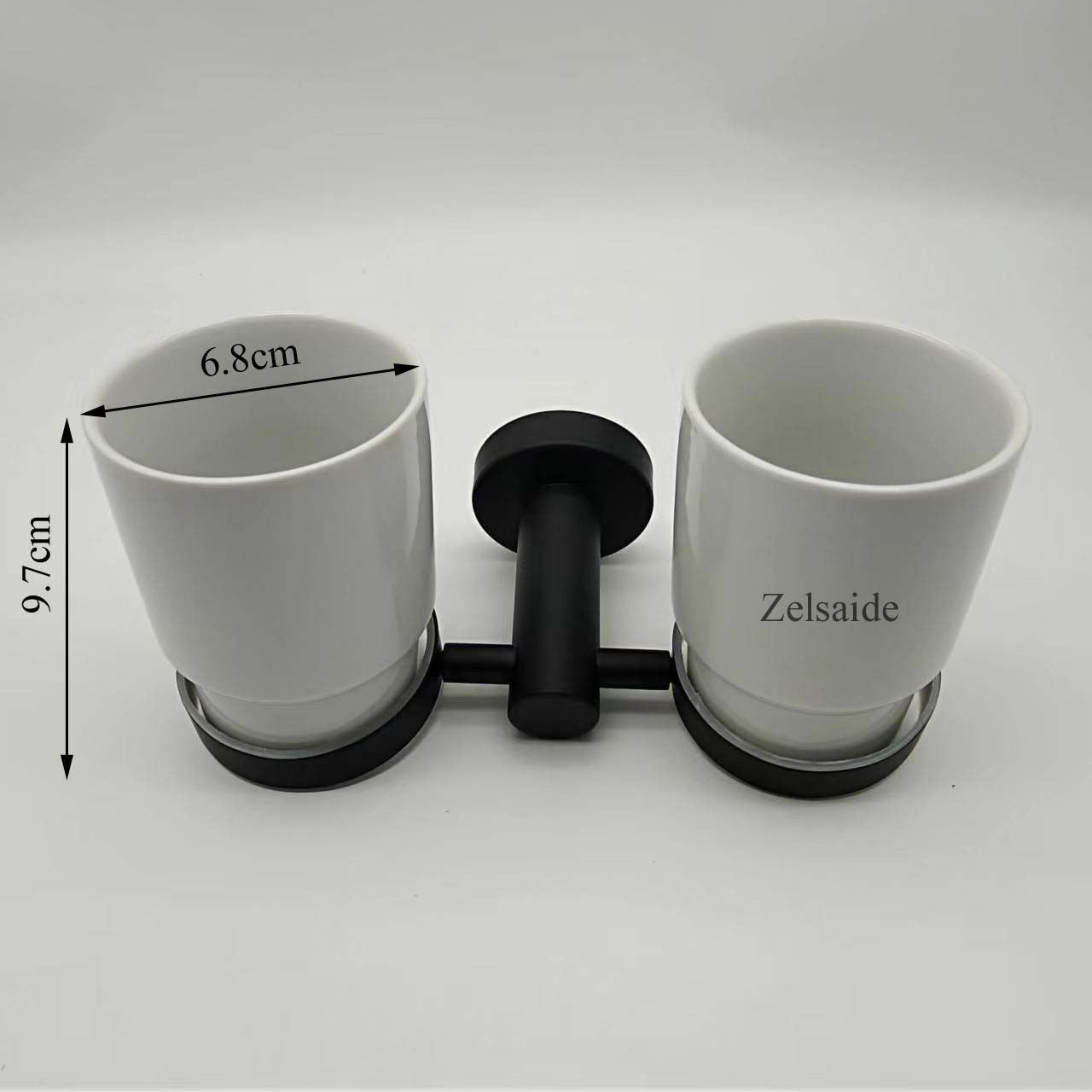 Taza de cepillo de dientes de vidrio redondo cuadrado para el hogar, baño, hotel, esmerilado o transparente: Rosa