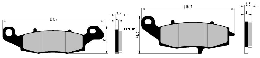 Brake Pad set for CF MOTO 650 NK / 650 TR / 650 TK