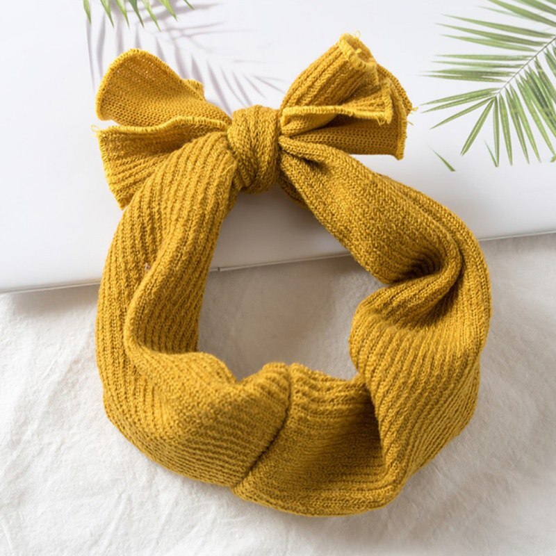 Bandeau pour -né, pour bébé, pour bébé, fille et garçon, bandeau Turban solide, souple, 1-4T