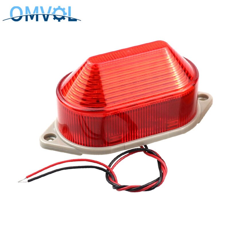 N-3051 Lampje Strobe Signaal Waarschuwingslampje Lamp Kleine Knipperlicht Security Alarm 12V 24V 220V Led: DC24V red
