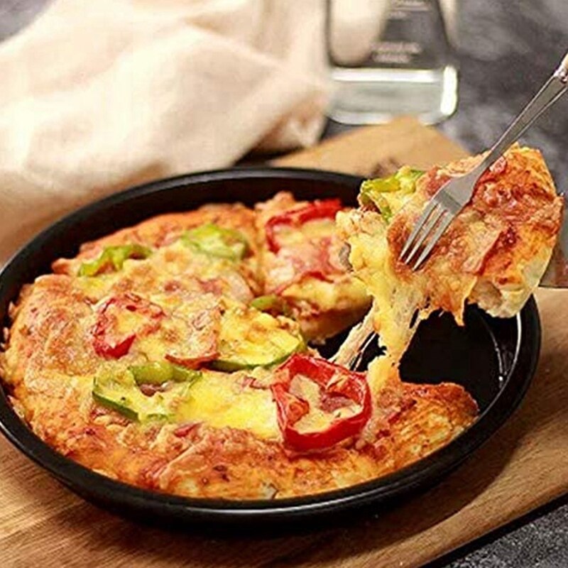 6-Inch (Approximately 16.2 cm) Pizza Pan Premium Deep Dish Non-Stick Baking Pan Non-Stick Layer