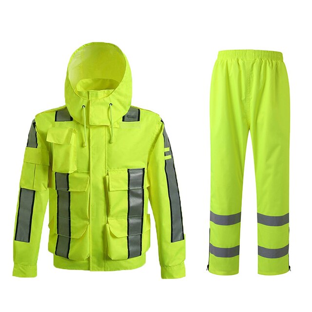 Safety Reflective Jacket Windproof Waterproof Cycling Jacket Bike Bicicleta Motocross Windcoat Long Sleeve Cycling Raincoat