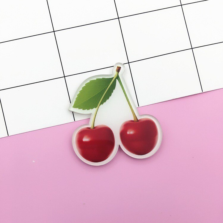 Cartoon Snack Broche Pot Aardbei Watermeloen Cherry Banaan Gestoomde Gevuld Wortel Fruit Broche Kinderen Accessoires: XZ043
