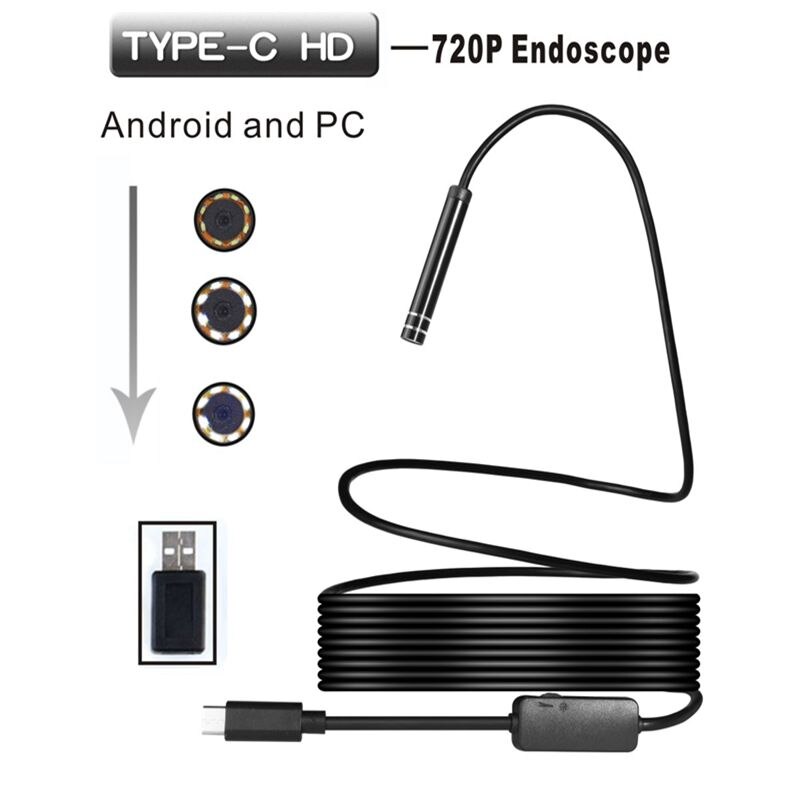 Usb Kamera Android Rigide Endoskop Autofokus Adapter Wasserdicht 2m 5m 10m 5,5mm 7mm 8mm ip68 Endoskop Simulation